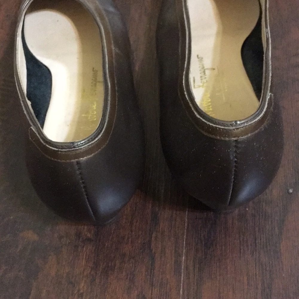 10 4A Salvatore Ferragamo Metal Grey Vintage pumps - Picture 3 of 8